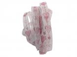 Herzband Cuore rot / pink 15mm mit Angelschnur Herzband Cuore rot / pink 15mm mit Angelschnur