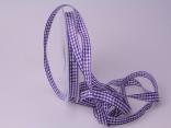 Karoband Landhauskarobändchen Lila ohne Draht 10mm Karoband Landhauskarobändchen Lila ohne Draht 10mm