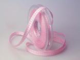 Karoband Landhauskarobändchen Rosa ohne Draht 10mm Karoband Landhauskarobändchen Rosa ohne Draht 10mm