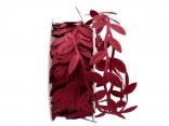 Motivband Blättergirlande Bordeaux ohne Draht 26mm Motivband Blättergirlande Bordeaux ohne Draht 26mm