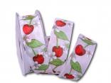 Motivband Kirschblüte Bordeaux Weiß mit Draht 40mm Motivband Kirschblüte Bordeaux Weiß mit Draht 40mm