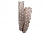 Motivband Punkteband Toffee mit Draht 15mm Motivband Punkteband Toffee mit Draht 15mm
