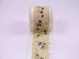Motivband Tischband Olive Creme mit Draht 100mm Motivband Tischband Olive Creme mit Draht 100mm