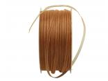 Organzabändchen 3mm cognac braun ohne Draht Organzabändchen 3mm cognac braun ohne Draht