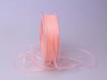 Organzabändchen 3mm lachs ohne Draht
