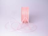 Organzabändchen 3mm rosa  ohne Draht