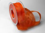 Organzaband 40mm orange ohne Draht
