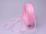 Organzaband 6mm rosa ohne Draht