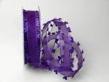 Organzaband Heart Picot ohne Draht lila 25mm