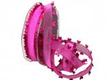 Organzaband Heart Picot Pink ohne Draht 25mm Organzaband Heart Picot Pink ohne Draht 25mm