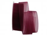 Organzaband Luminoso bordeaux 40mm ohne Draht Organzaband Luminoso bordeaux 40mm ohne Draht