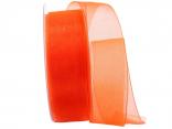 Organzaband Luminoso orange 40mm ohne Draht Organzaband Luminoso orange 40mm ohne Draht