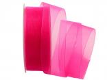 Organzaband Luminoso pink 40mm ohne Draht Organzaband Luminoso pink 40mm ohne Draht