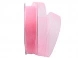 Organzaband Luminoso rosa 25mm ohne Draht Organzaband Luminoso rosa 25mm ohne Draht