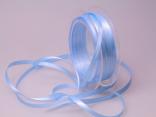 Satinbändchen Hellblau ohne Draht 6mm Satinbändchen Hellblau ohne Draht 6mm