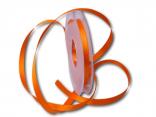 Satinbändchen Orange ohne Draht 10mm Satinbändchen Orange ohne Draht 10mm