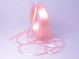 Satinbändchen Rosa ohne Draht 3mm Satinbändchen Rosa ohne Draht 3mm