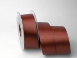 Satinband 40mm braun ohne Draht