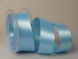 Satinband 40mm hellblau ohne Draht