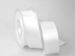 Satinband Weiß ohne Draht 40mm Satinband Weiß ohne Draht 40mm