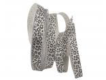 Satinbandband Leoprint 15mm weiß / schwarz ohne Draht Satinbandband Leoprint 15mm weiß / schwarz ohne Draht