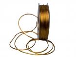 Satinkordel Cognac ohne Draht 2mm Satinkordel Cognac ohne Draht 2mm