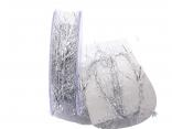 Silberschnur Fransen 2mm silber mit Lurex Silberschnur Fransen 2mm silber mit Lurex