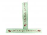 Spruchband "Alles Liebe z. Valentinstag" mint 25mm ohne Drah