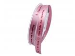Spruchband " Papa ist der Beste....." altrosa 15mm ohne Drah Spruchband " Papa ist der Beste....." altrosa 15mm ohne Drah