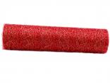 Tischband Spidertüll 250mm rot / gold ohne Draht Tischband Spidertüll 250mm rot / gold ohne Draht
