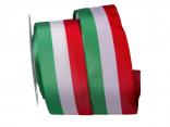 Uni Nationalband Italien Grün Weiß Rot ohne Draht 60mm Uni Nationalband Italien Grün Weiß Rot ohne Draht 60mm