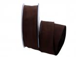 Uniband Dunkelbraun mit Draht 40mm Uniband Dunkelbraun mit Draht 40mm