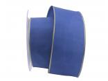 Uniband mit breiter Goldkante ca. 60mm blau ohne Draht Uniband mit breiter Goldkante ca. 60mm blau ohne Draht