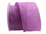 Uniband SONDERFARBE flieder ca. 70mm mit Drahtkante Uniband SONDERFARBE flieder ca. 70mm mit Drahtkante