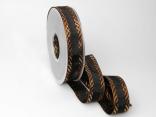 Weihnachtsban Gloria braun dunkel 25mm ohne Draht