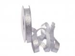 Weihnachtsband Brokatband silber 15mm ohne Draht Weihnachtsband Brokatband silber 15mm ohne Draht