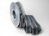Weihnachtsband Gloria blau 25mm ohne Draht