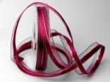 Weihnachtsband Toulon pink 15mm mit Draht