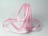 Weihnachtsband Toulon rosa 15mm mit Draht