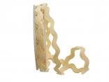 Zackenlitze Baumwolle 10mm creme dunkel ohne Draht Zackenlitze Baumwolle 10mm creme dunkel ohne Draht