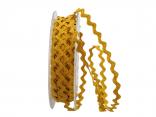Zackenlitze Baumwolle 7mm ocker - honig ohne Draht Zackenlitze Baumwolle 7mm ocker - honig ohne Draht