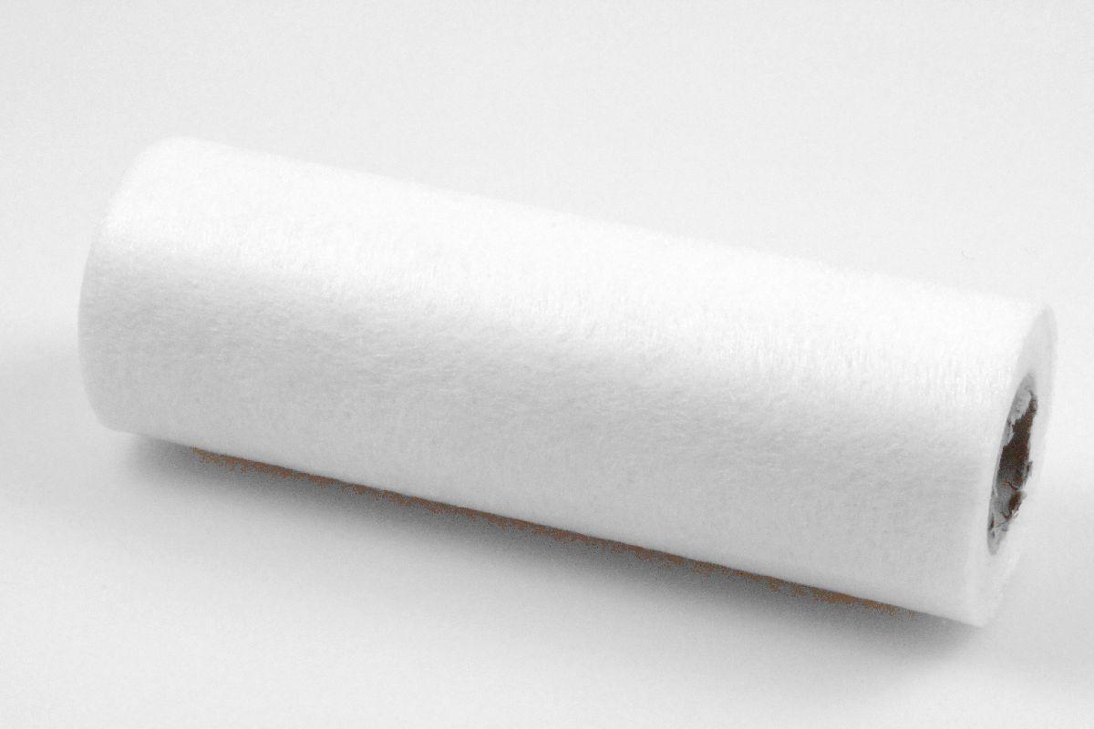 Tischband Vlies Weiß ohne Draht  230mm