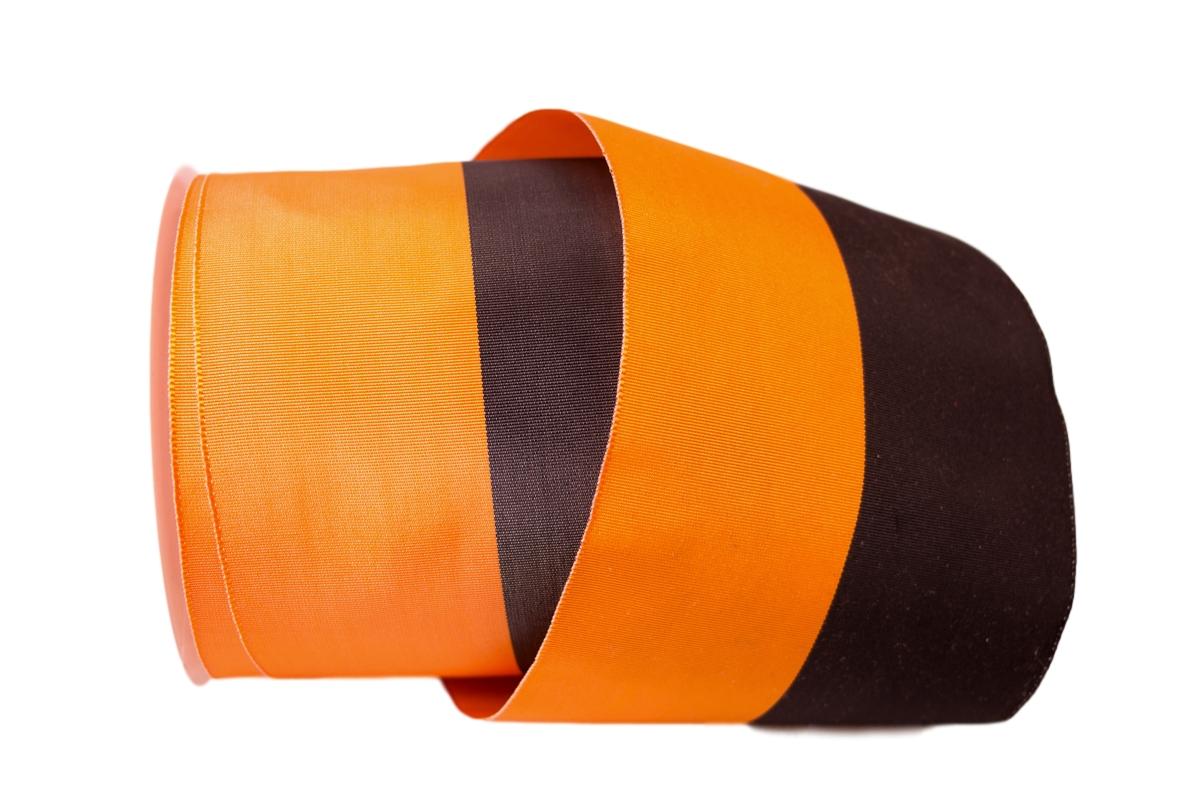 Uni Nationalband 100mm orange schwarz ohne Daht