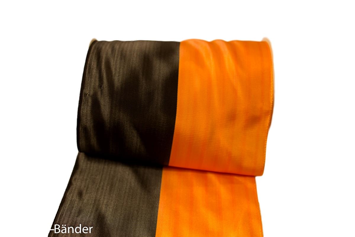 Uni Nationalband 155mm orange schwarz ohne Daht