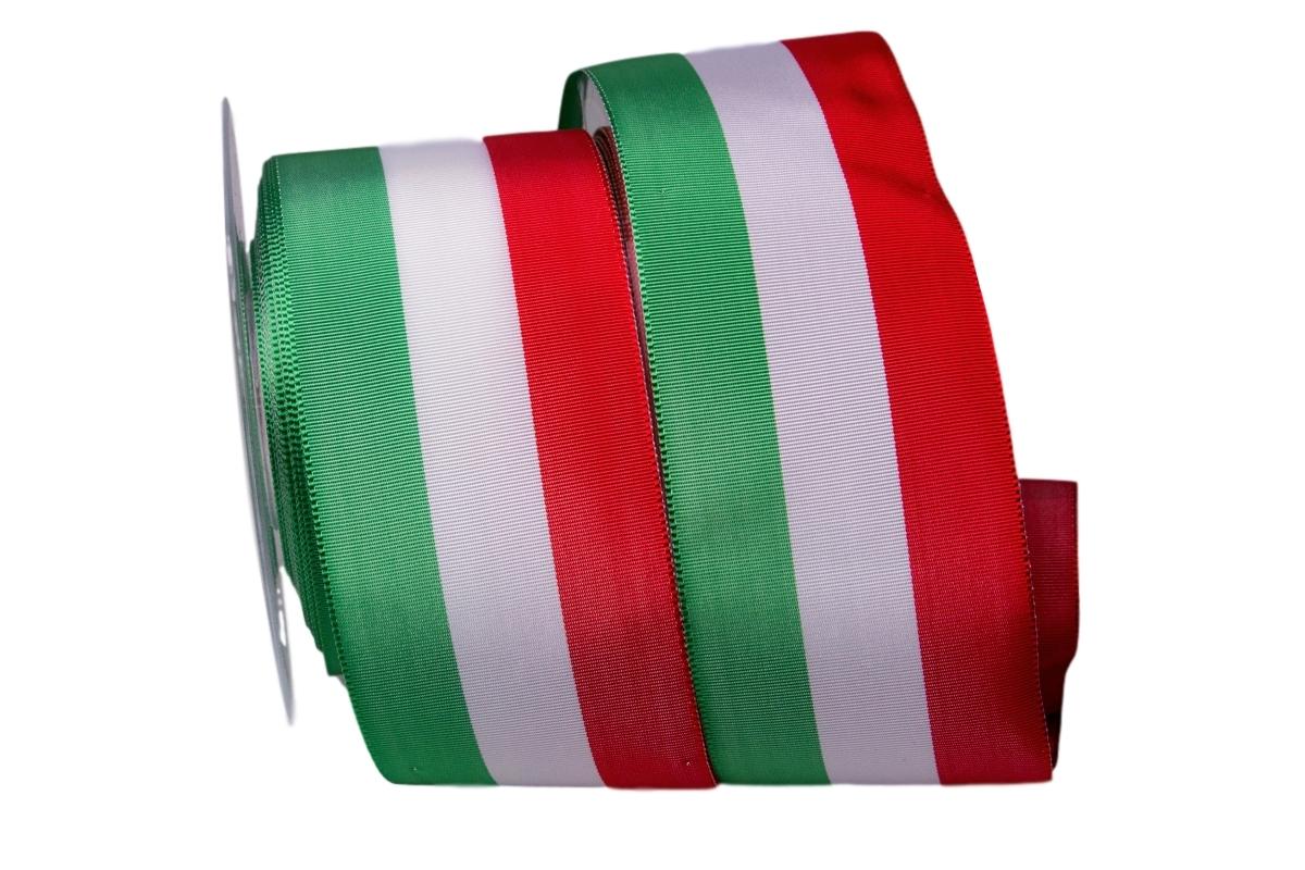 Uni Nationalband Italien Grün Weiß Rot ohne Draht 60mm