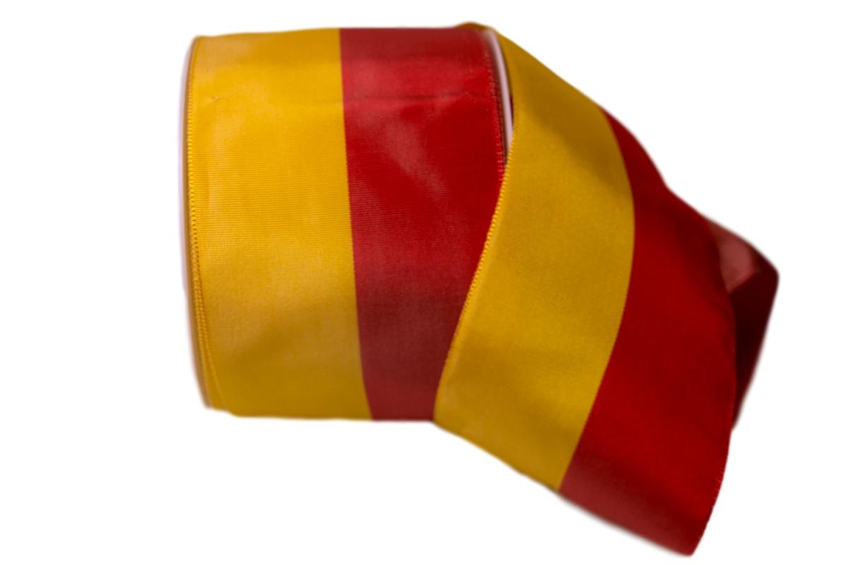 Uni Nationalband Spanien rot / gelb 80mm ohne Draht