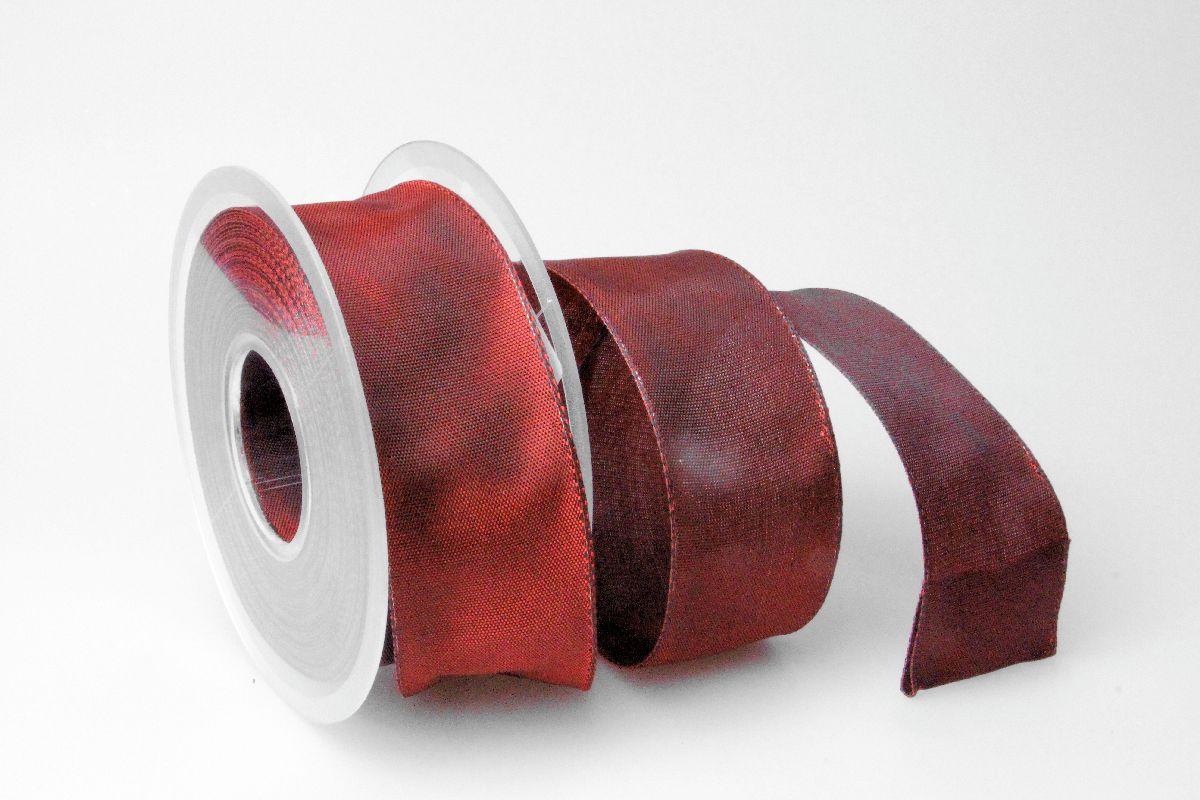 Uniband Bordeaux mit Draht 40mm