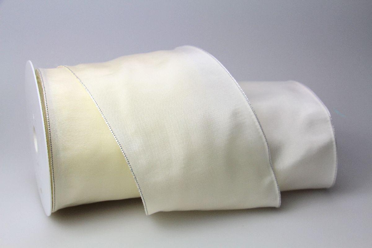 Uniband Creme mit Draht 100mm