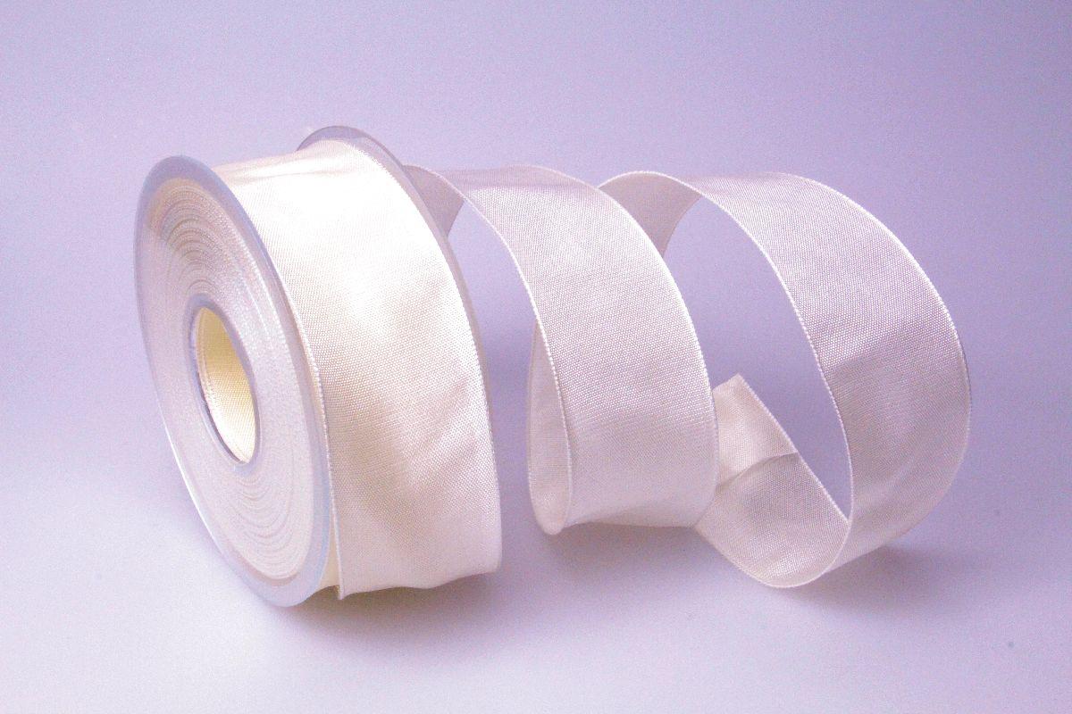 Uniband Creme mit Draht 40mm