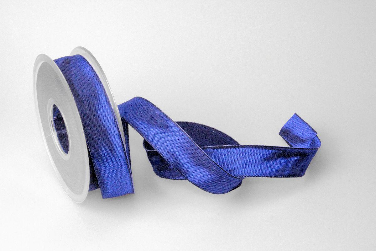 Uniband Dunkelblau mit Draht 25mm